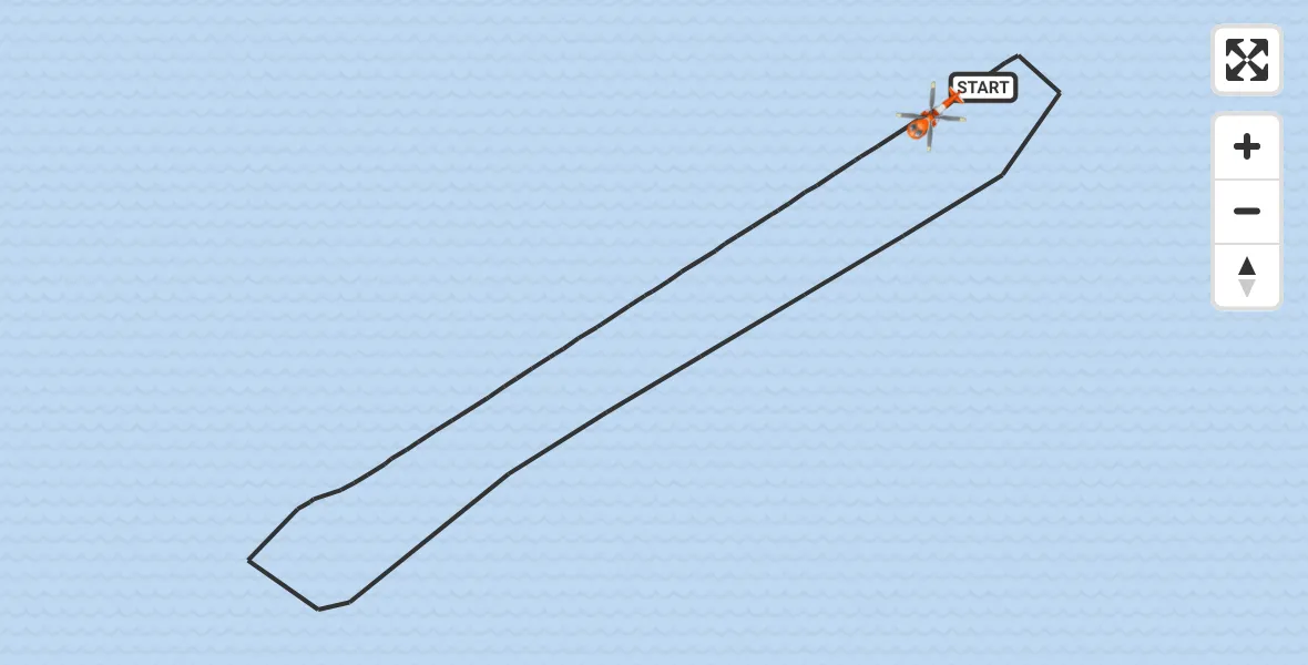 Flight route Coastguard Helicopter North Sea - North Sea, 07 June 2026, 09:09