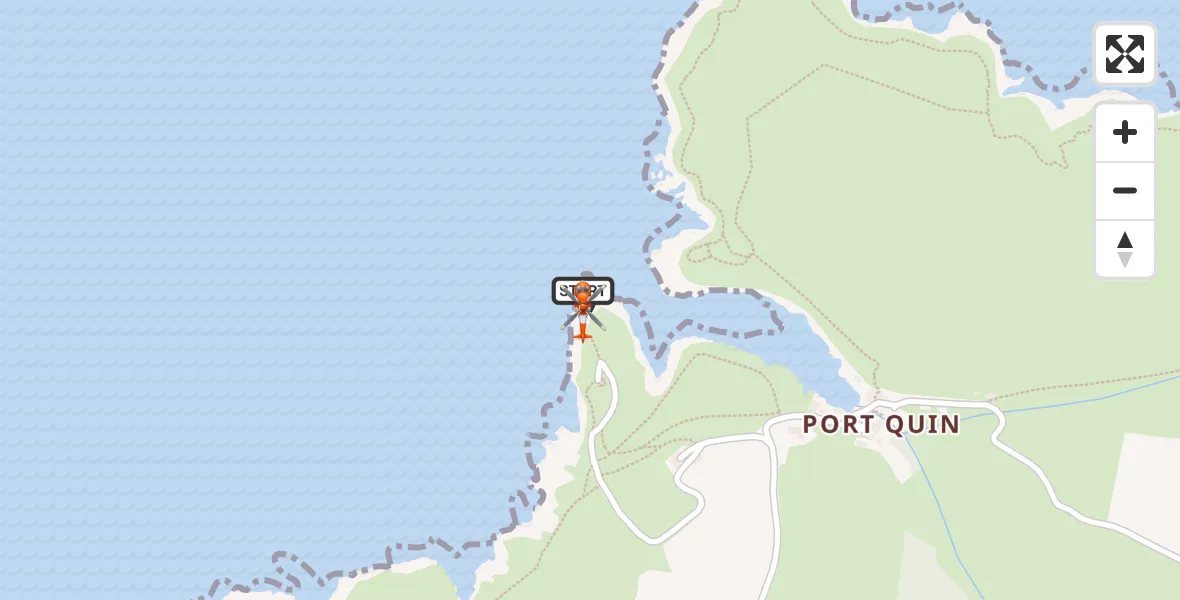 Flight route Coastguard Helicopter St Minver - St Minver, 07 June 2026, 15:22