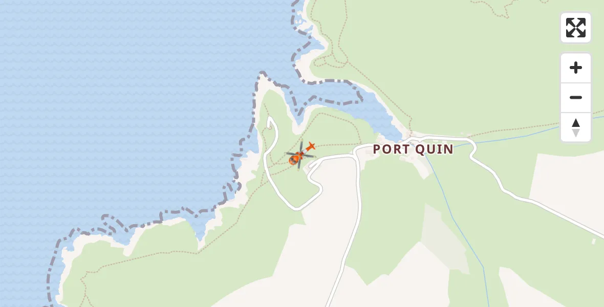 Flight route Coastguard Helicopter St Minver - St Minver, 07 June 2026, 15:35