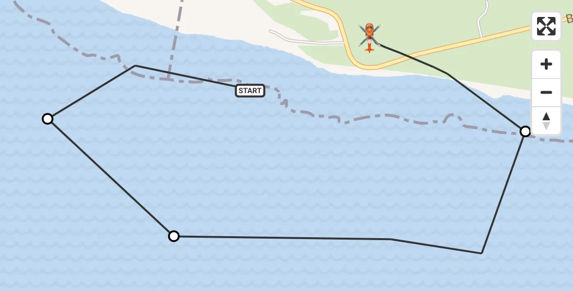 Flight route Coastguard Helicopter Eastbourne - Eastbourne, 07 June 2026, 17:26
