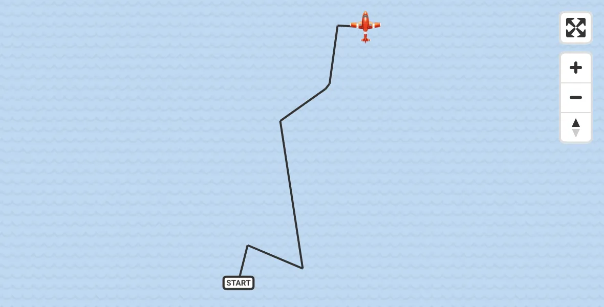 Flight route Coastguard Drone English Channel - English Channel, 08 June 2026, 02:14