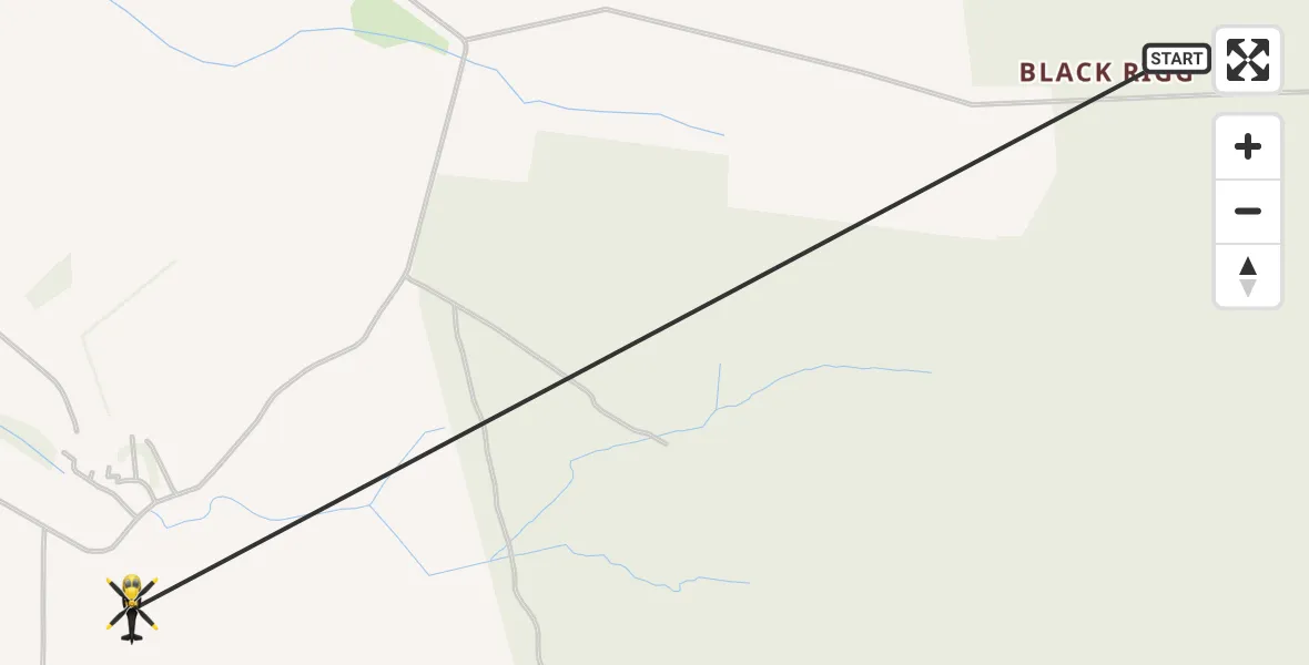 Flight route Police Helicopter Nether Denton - Low Row, 08 June 2026, 14:03