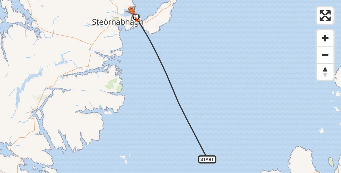 Flight route Coastguard Helicopter Inner Seas - Mealabost, 08 June 2026, 14:34