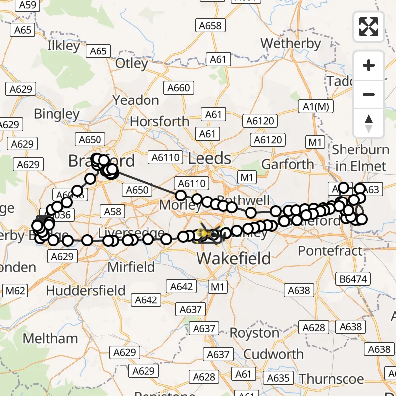 Police Helicopter to East Ardsley, Stoney Lane | 9 June 2026 9:07 ...