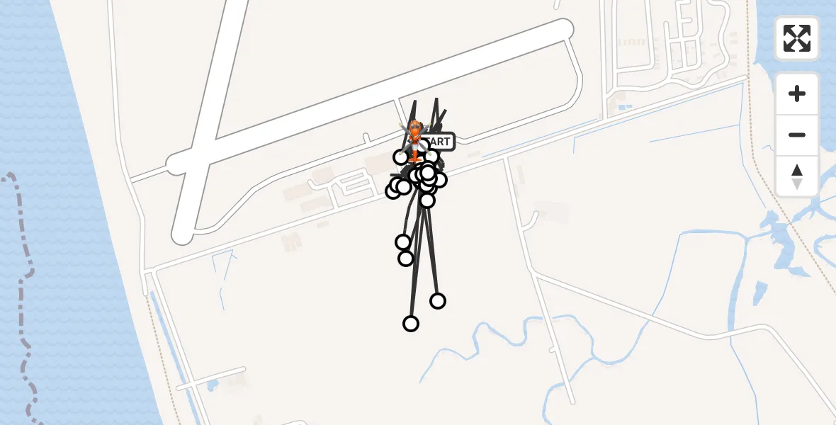 Flight route Coastguard Helicopter Caernarfon Airport - Caernarfon Airport, 09 June 2026, 13:38