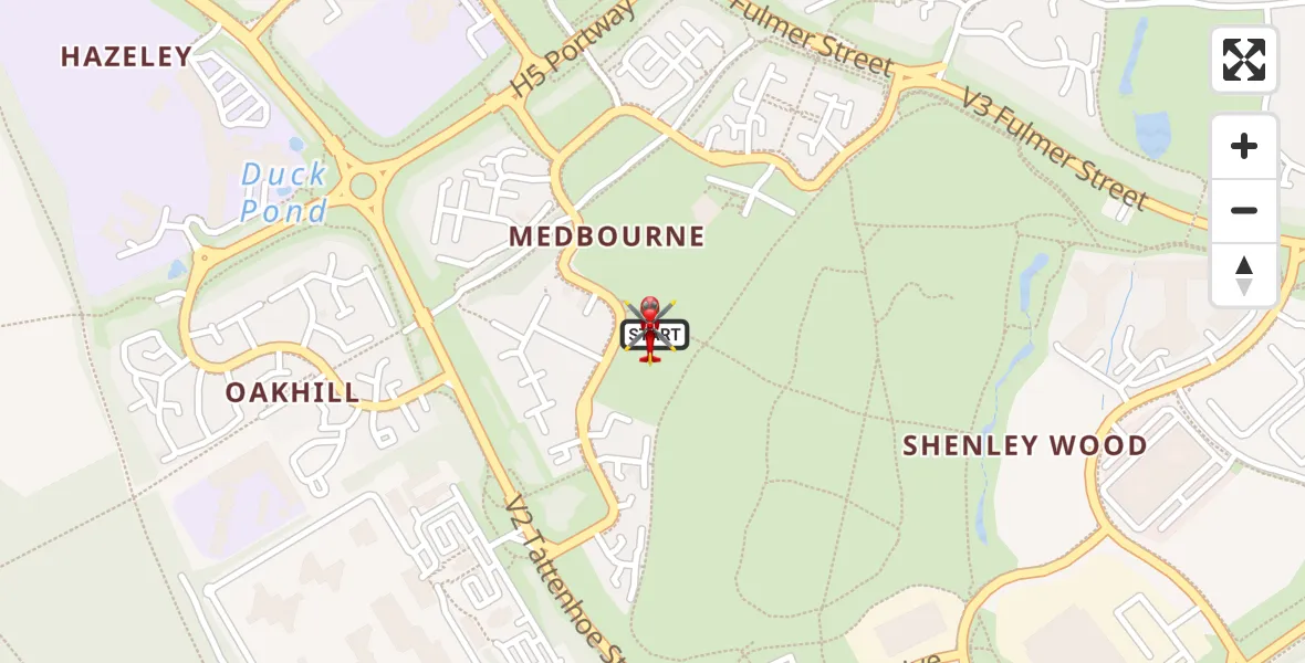 Flight route Air Ambulance Helicopter Medbourne - Medbourne, 09 June 2026, 16:44