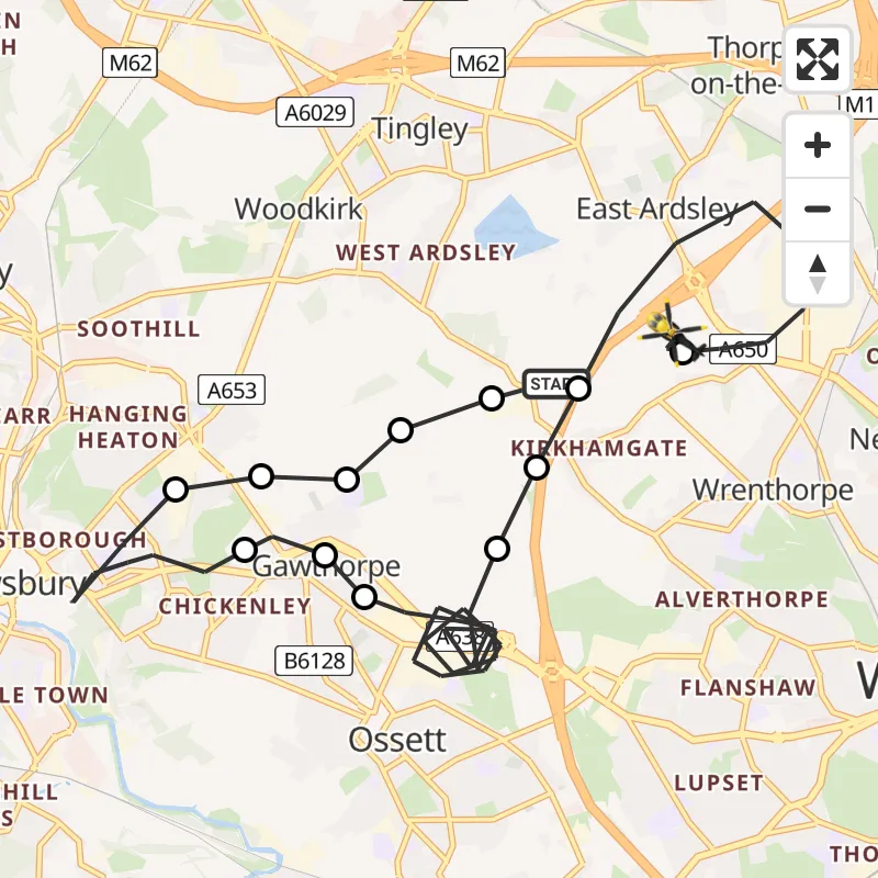 Police Helicopter to East Ardsley, Stoney Lane | 10 June 2026 4:57 ...