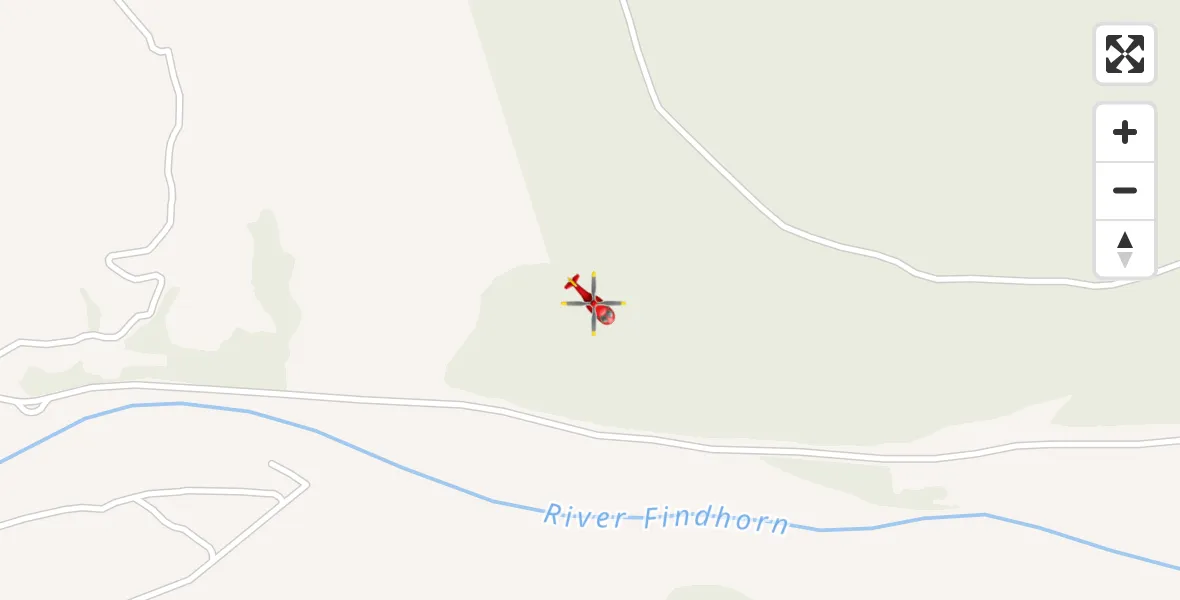 Flight route Air Ambulance Helicopter Highland - Highland, 10 June 2026, 11:45