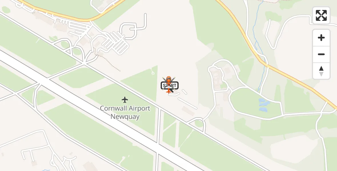 Flight route Coastguard Helicopter Cornwall Airport Newquay - Cornwall Airport Newquay, 12 June 2026, 07:24