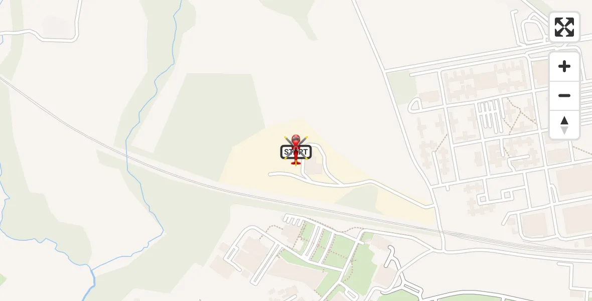 Flight route Air Ambulance Helicopter RAF Cosford - Cosford, 12 June 2026, 16:02