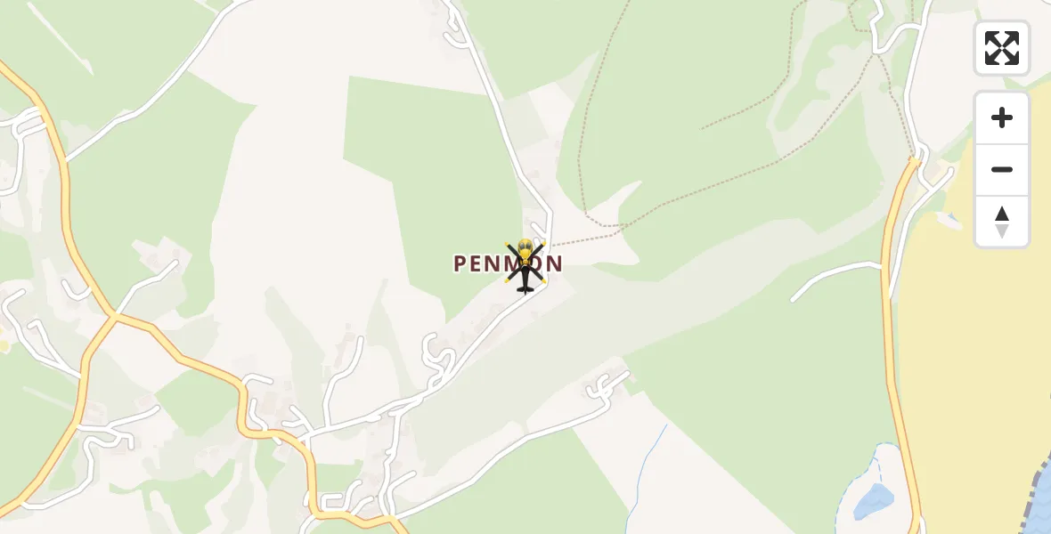 Flight route Police Helicopter Llangoed - Llangoed, 12 June 2026, 20:53
