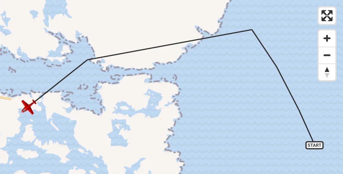 Flight route Air Ambulance Aircraft Inner Seas - Loch nam Madadh, 13 June 2026, 13:36