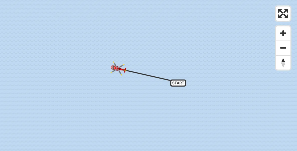 Flight route Air Ambulance Helicopter Inner Seas - Inner Seas, 13 June 2026, 14:31