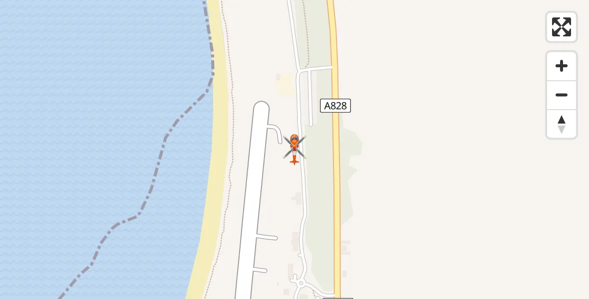 Flight route Coastguard Helicopter Oban Airport - Oban Airport, 14 June 2026, 10:26