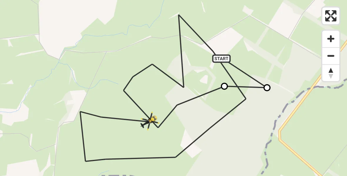 Flight route Police Helicopter Renfrewshire - Renfrewshire, 14 June 2026, 22:36