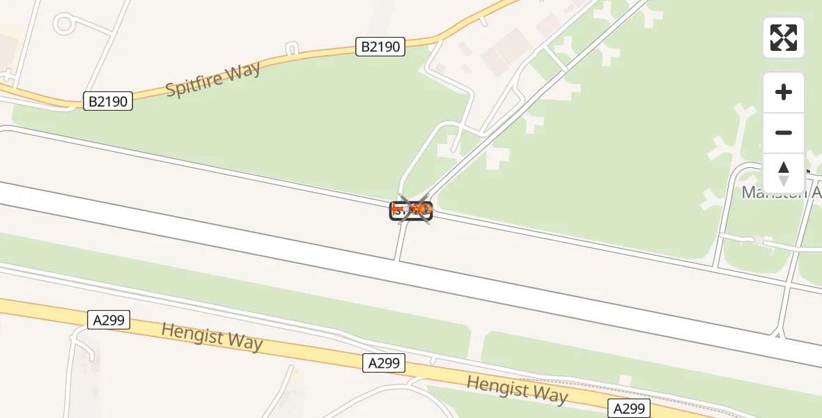 Flight route Coastguard Helicopter Manston Airport - Manston Airport, 16 June 2026, 15:30