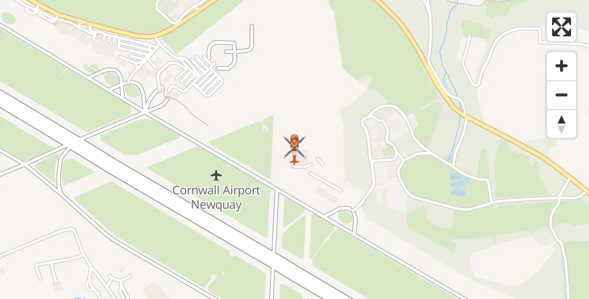 Flight route Coastguard Helicopter Cornwall Airport Newquay - Cornwall Airport Newquay, 17 June 2026, 13:22