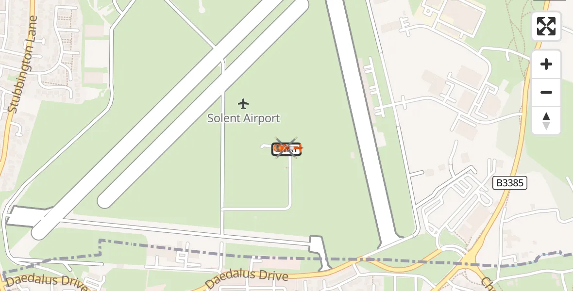 Flight route Coastguard Helicopter Solent Airport - Solent Airport, 17 June 2026, 14:06