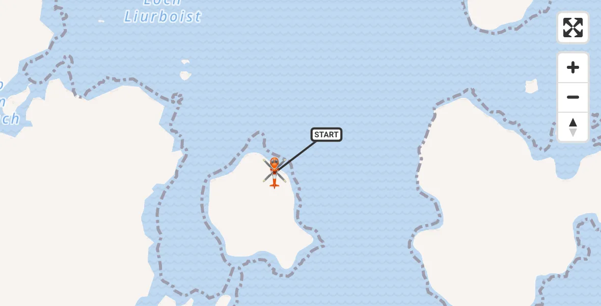 Flight route Coastguard Helicopter Inner Seas - Inner Seas, 18 June 2026, 09:17