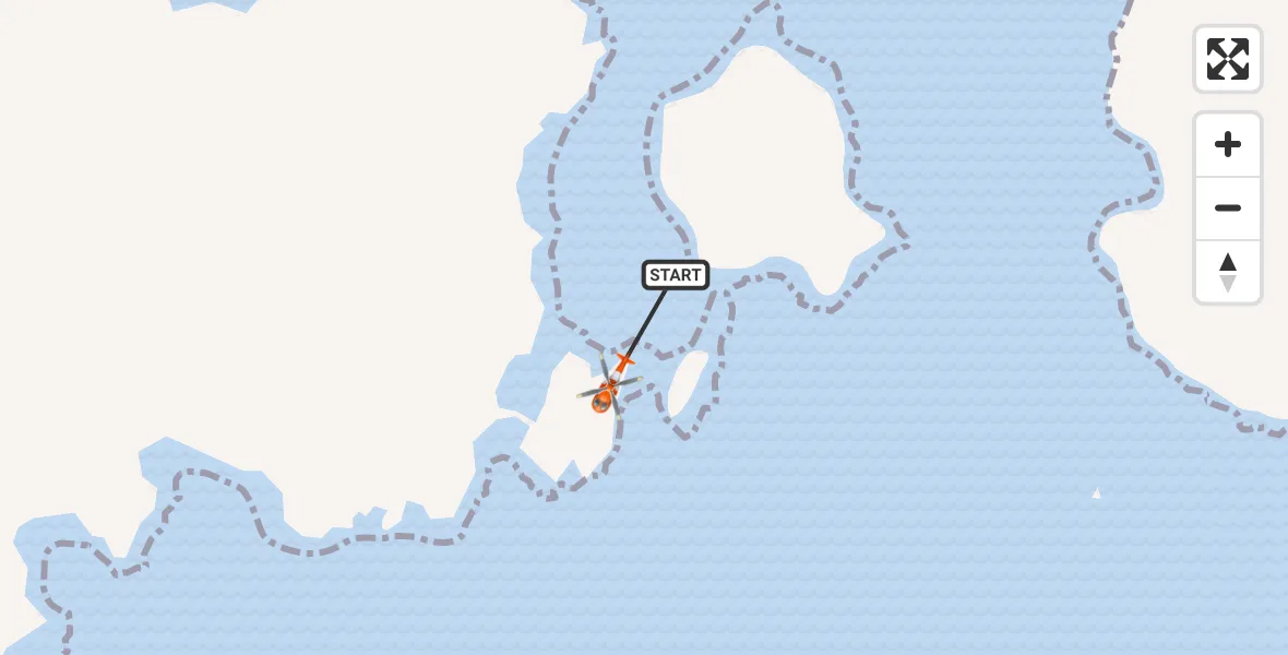 Flight route Coastguard Helicopter Inner Seas - Inner Seas, 18 June 2026, 09:21