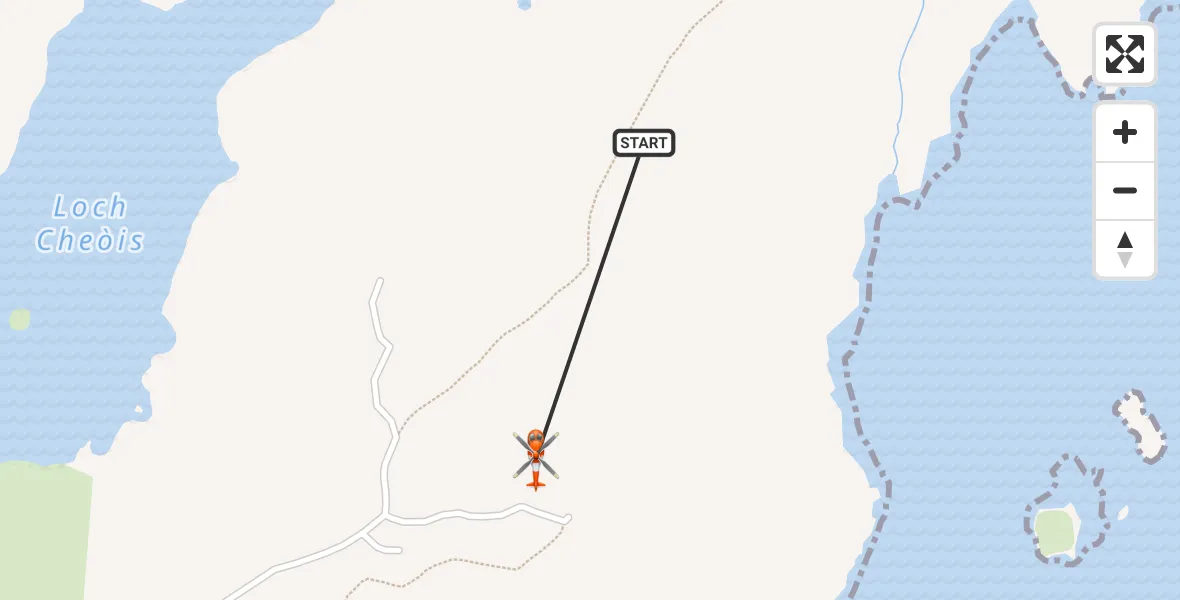Flight route Coastguard Helicopter Inner Seas - Inner Seas, 18 June 2026, 10:10