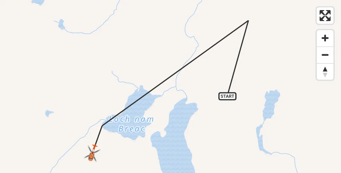 Flight route Coastguard Helicopter Inner Seas - Inner Seas, 18 June 2026, 10:25