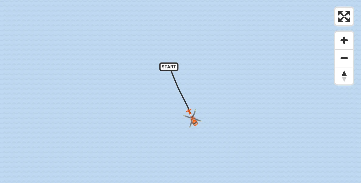 Flight route Coastguard Helicopter North Sea - North Sea, 18 June 2026, 14:17