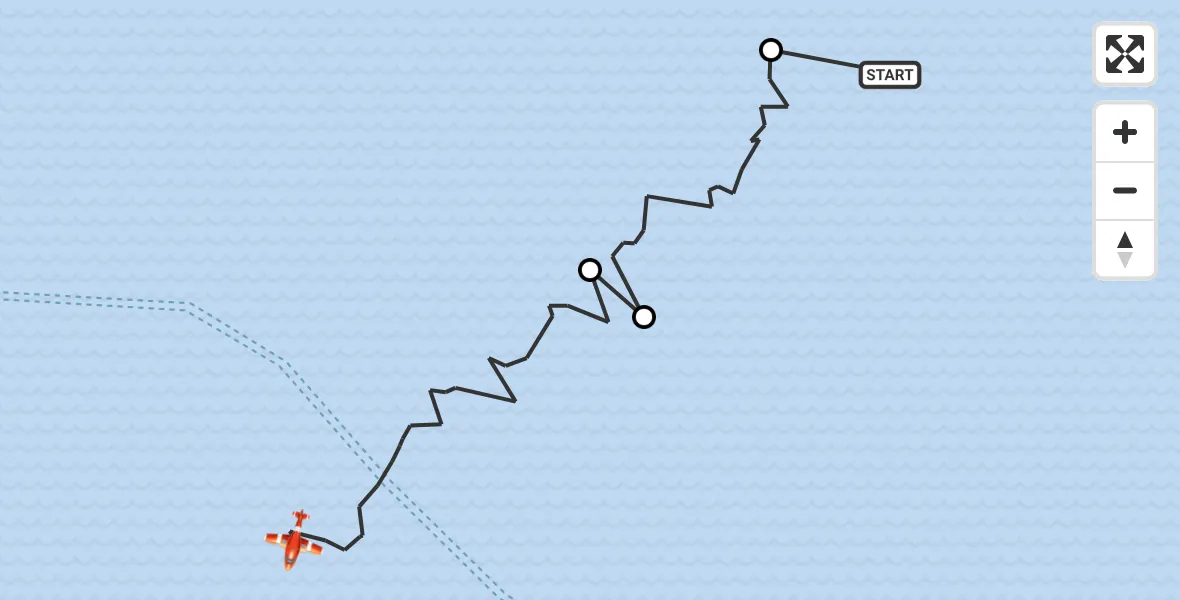 Flight route Coastguard Drone Noordzee - North Sea, 19 June 2026, 08:57