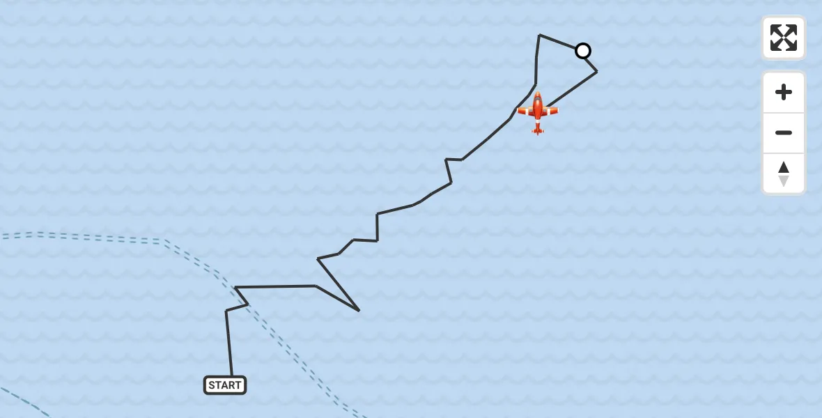 Flight route Coastguard Drone North Sea - Noordzee, 19 June 2026, 09:09