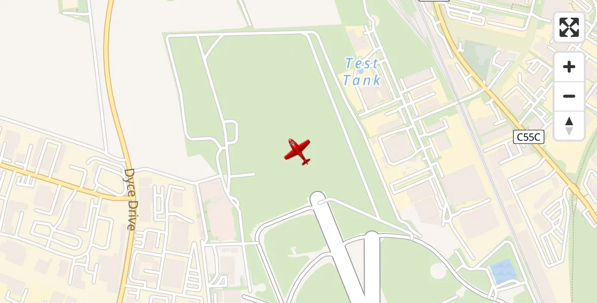 Flight route Air Ambulance Aircraft Aberdeen International Airport - Aberdeen International Airport, 19 June 2026, 15:37