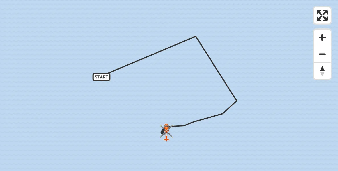 Flight route Coastguard Helicopter Newton - Newton, 20 June 2026, 08:41