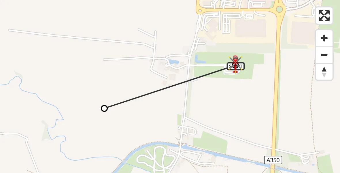 Flight route Air Ambulance Helicopter Wiltshire Air Ambulance - Wiltshire Air Ambulance, 20 June 2026, 11:34