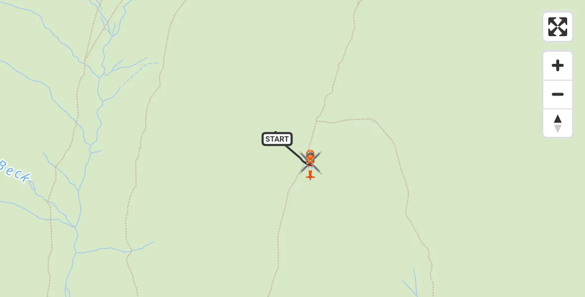 Flight route Coastguard Helicopter Wasdale - Wasdale, 20 June 2026, 13:09