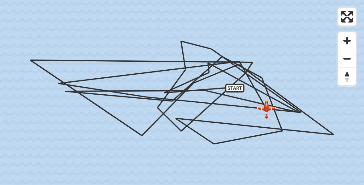Flight route Coastguard Drone Noordzee - Noordzee, 21 June 2026, 08:37