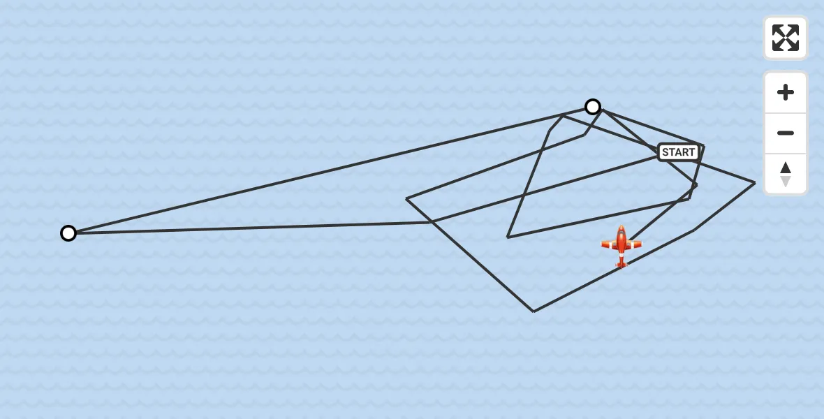 Flight route Coastguard Drone Noordzee - Noordzee, 21 June 2026, 09:02