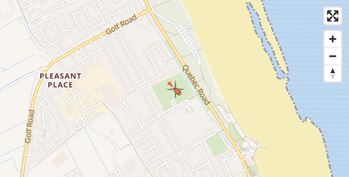 Flight route Coastguard Helicopter Mablethorpe - Mablethorpe, 21 June 2026, 09:43