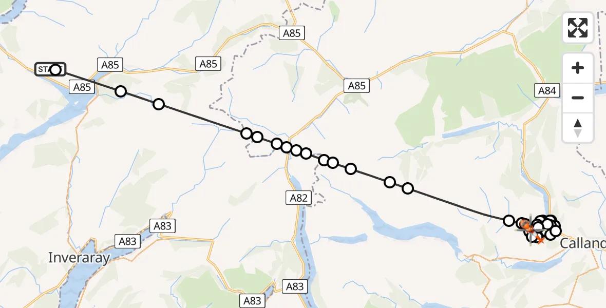 Flight route Coastguard Helicopter Argyll and Bute - Sgt. Harry Lawrie Cross, 21 June 2026, 15:00