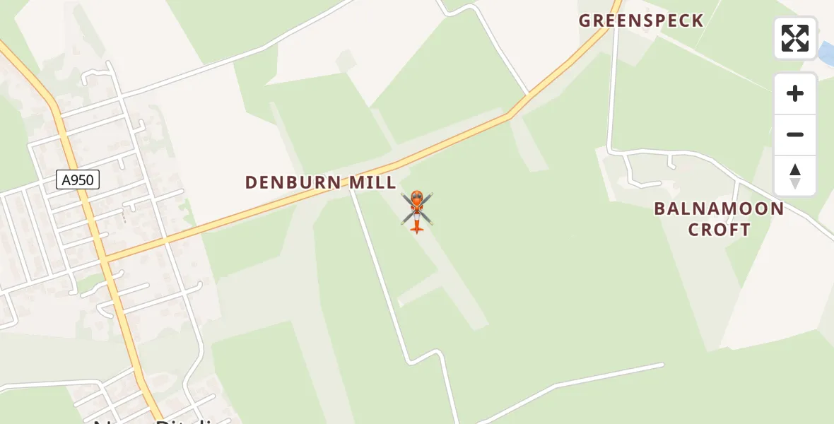 Flight route Coastguard Helicopter New Pitsligo - New Pitsligo, 22 June 2026, 04:01