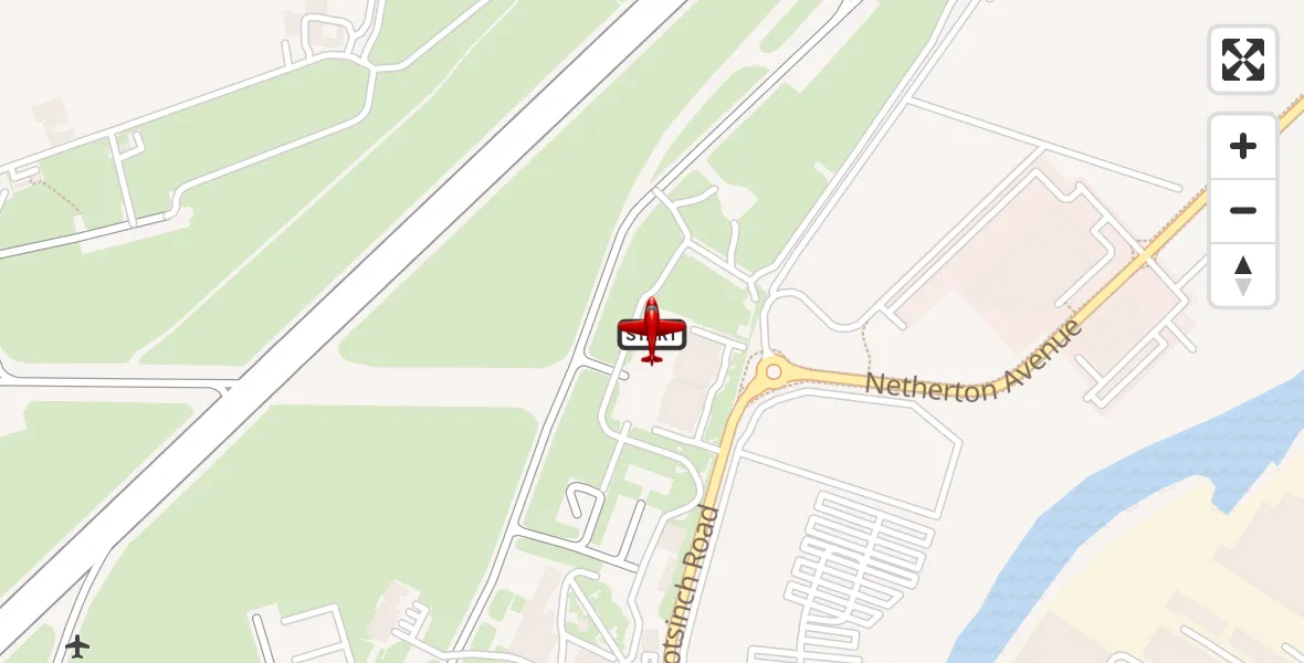 Flight route Air Ambulance Aircraft Glasgow Airport - Glasgow Airport, 22 June 2026, 09:59