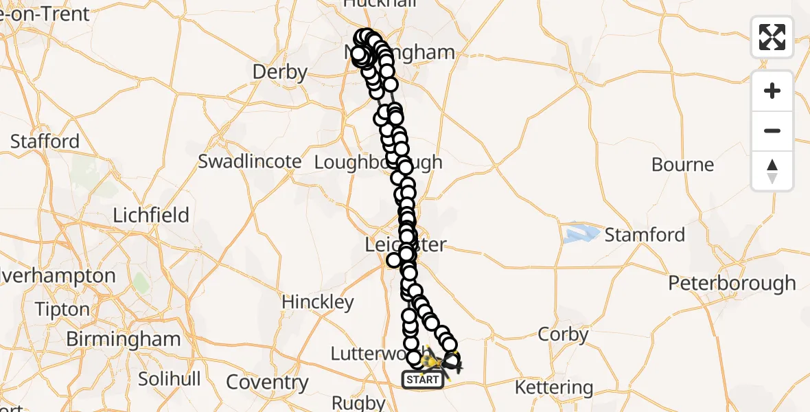 Flight route Police Helicopter Welford - Sulby, 23 June 2026, 15:49