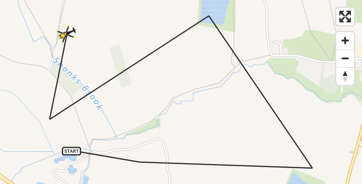 Flight route Police Helicopter North Weald Bassett - North Weald Bassett, 23 June 2026, 18:36