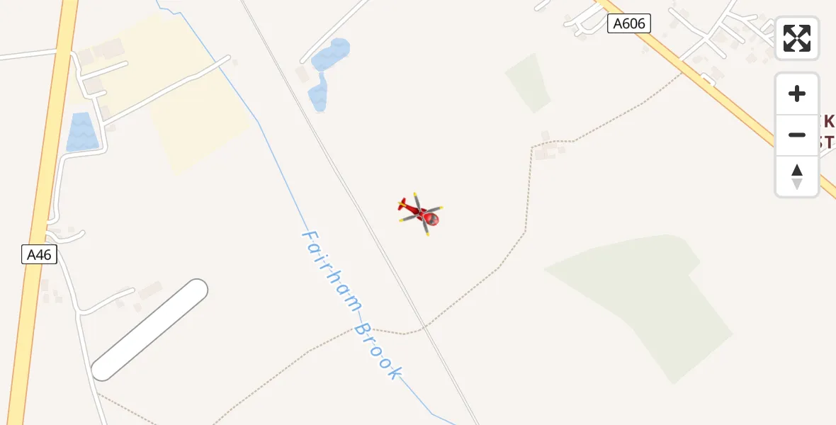Flight route Air Ambulance Helicopter Hickling - Hickling, 23 June 2026, 20:49