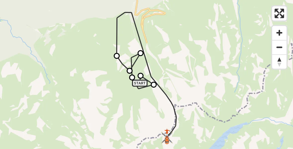 Flight route Coastguard Helicopter Highland - Highland, 25 June 2026, 18:22