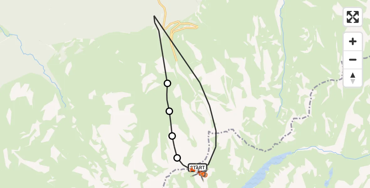 Flight route Coastguard Helicopter Highland - Highland, 25 June 2026, 18:54
