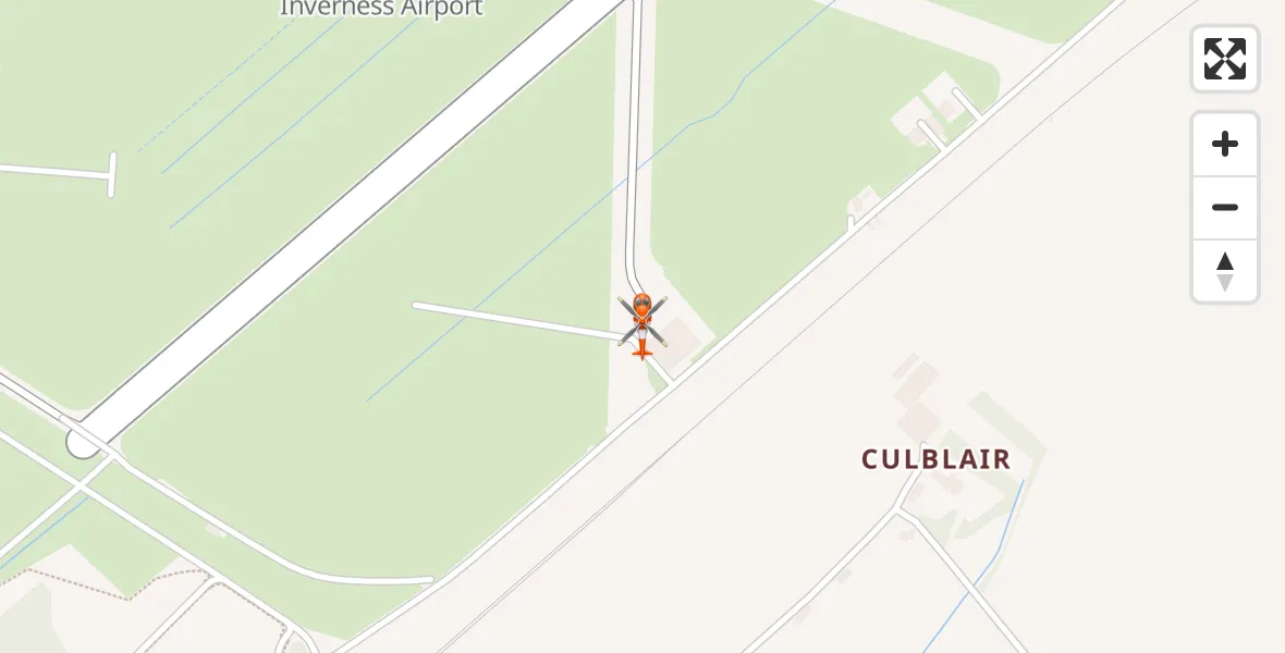 Flight route Coastguard Helicopter Inverness Airport - Inverness Airport, 26 June 2026, 07:58