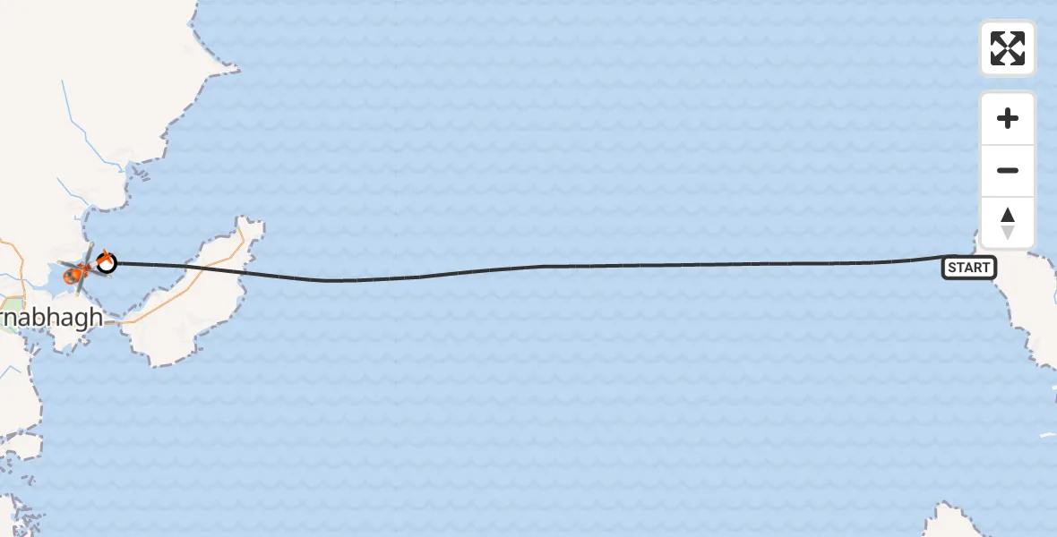 Flight route Coastguard Helicopter Inner Seas - Àird Thunga, 26 June 2026, 15:28