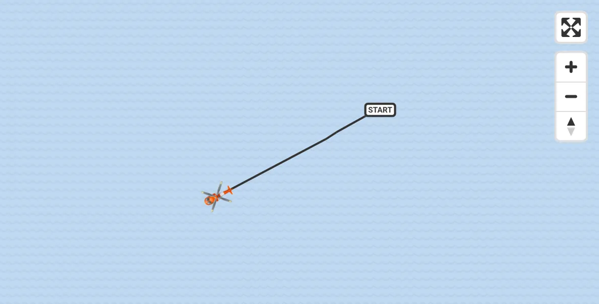 Flight route Coastguard Helicopter English Channel - English Channel, 28 June 2026, 02:52