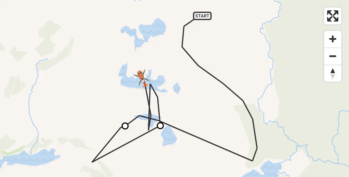 Flight route Coastguard Helicopter Dumfries and Galloway - Dumfries and Galloway, 28 June 2026, 18:12