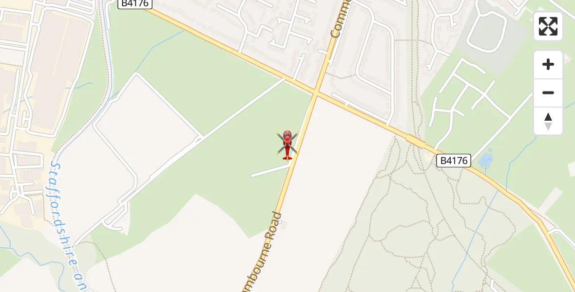 Flight route Air Ambulance Helicopter Smestow - Smestow, 29 June 2026, 07:18