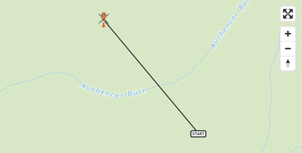 Flight route Coastguard Helicopter Baniorlach - Baniorlach, 29 June 2026, 13:44